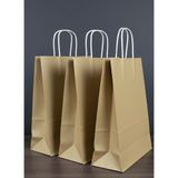 e ERTA Gold Renkli Kraft Çanta 25X31 cm 25 Adet Hediye Poşeti , Hediye Paketi , Kraft Kağıt Çanta - 25 x 31 cm