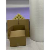 e ERTA Koli Taşınma Seti, 30X30X20CM 10'lu Adet Çift Oluklu Boş Karton, 1 Adet Koli Bandı, 40GR. 5mt Patpat - 10 Adet