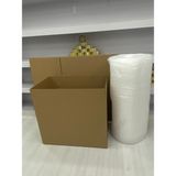 e ERTA Koli Taşınma SETI,80X50X50CM 5'li Çift Oluklu Boş Karton, 1 Adet Koli Bandı, 40GR. 5mt Patpat - 5 Adet