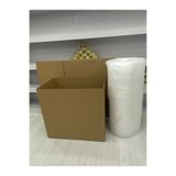 e Erta Koli Taşınma Seti,80x50x50cm 5'Li Çift Oluklu Boş Karton, 1 Adet Koli Bandı, 40gr. 5mt Patpat