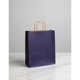 e ERTA Lacivert Renkli Kraft Çanta 25X31 cm 5 Adet Hediye Poşeti , Hediye Paketi , Kraft Kağıt Çanta - 25 x 31 cm