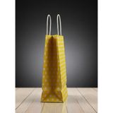 e ERTA Sarı Benekli Kraft Çanta 25X31 cm 20 Adet Hediye Poşeti ,hediye Paketi ,puantiyeli Kraft Kağıt Çanta - 25 x 31 cm