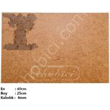 E Hobici Ahşap Kanaviçe Supla KS01 40X25CM