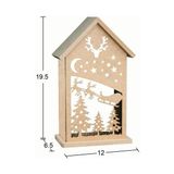 E Hobici Ahşap Yılbaşı Süsü T-Light Mumluk YB27