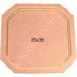 E Hobici Altıgen Tepsi Ahşap (Mdf) Obje T692