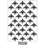 E Hobici Ardışık Desen Stencil Şablon 21X30 R-006 - Siyah