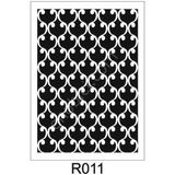 E Hobici Ardışık Desen Stencil Şablon 21X30 R-011 - Siyah