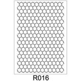 E Hobici Ardışık Desen Stencil Şablon 21X30 R-016 - Siyah