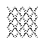 E Hobici Ardışık Desen Stencil Şablon 25X25 R-056 - Siyah