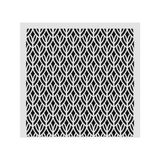 E Hobici Ardışık Desen Stencil Şablon 25X25 R-062 - Siyah