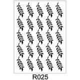 E Hobici Ardışık Desen Stencil Şablon 25X35 R-025 - Siyah