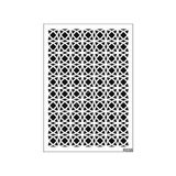 E Hobici Ardışık Desen Stencil Şablon 25X35 R-038 - Siyah