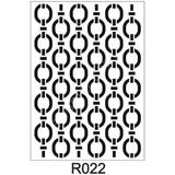 E Hobici Ardışık Desen Stencil Şablon 25X35 R-047