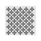 E Hobici Ardışık Desen Stencil Şablon 30X30 R-069 - Siyah