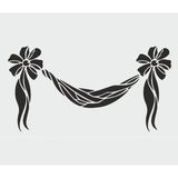 E Hobici Border Desen Stencil Şablon 20X40 BR-028 - Siyah