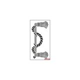 E Hobici Border Desen Stencil Şablon 20X40 BR-029 - Siyah