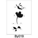 E Hobici Boyutlu Desen Stencil Şablon 15 x 30 cm BY-019