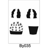 E Hobici Boyutlu Desen Stencil Şablon 20 x 20 cm BY-035