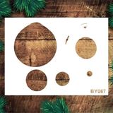 E Hobici Boyutlu Desen Stencil Şablon (21X30) BY-067