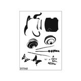 E Hobici Boyutlu Desen Stencil Şablon 25X35 BY-048 - Siyah