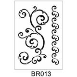 E Hobici BR-013 Border Desen Stencil Şablon 21 x 30 cm