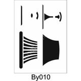 E Hobici BY-010 Boyutlu Desen Stencil Şablon 21 x 30 cm