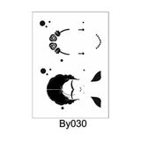 E Hobici BY-030 Boyutlu Desen Stencil Şablon 21 x 30 cm