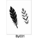 E Hobici BY-031 Boyutlu Desen Stencil Şablon 25 x 25 cm