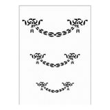 E Hobici Çeltik Desen Stencil Şablon 21X30 ÇE-007 - Siyah