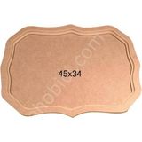 E Hobici Dalgalı Tepsi Ahşap (Mdf) Obje T696