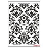 E Hobici Damask Desen Stencil Şablon 35X50 DA-034 - Siyah