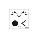 E Hobici Diğer Karışık Desenler Stencil Şablon 25X25 S-190 - Siyah