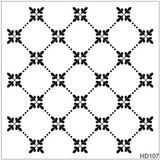 E Hobici Duvar Dekor Stencil Şablon 30X30 HD-107 - Siyah