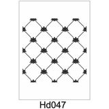 E Hobici Duvar Dekor Stencil Şablon 40 x 40 cm HD-047