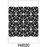 E Hobici Duvar Dekor Stencil Şablon 40X40 HD-020 - Siyah