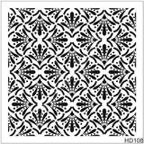 E Hobici Duvar Dekor Stencil Şablon 40X40 HD-108 - Siyah