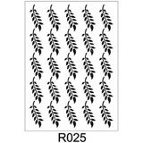 E Hobici Duvar Dekor Stencil Şablon (40X40) R-025 - Beyaz