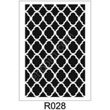 E Hobici Duvar Dekor Stencil Şablon 40X40 R-028 - Siyah