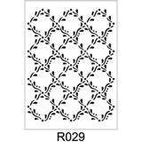 E Hobici Duvar Dekor Stencil Şablon 40X40 R-029 - Siyah