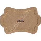 E Hobici Eğimli Tepsi Ahşap (Mdf) Obje T720