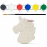 E Hobici Ehobici Taş Boyama Seti My Little Pony 6 Renk Akrilik Boya 5ml + Fırça - Karışık Çok Renkli