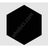 E Hobici Geometrik Desenler Stencil Şablon 20X20 GE-062 - Siyah