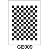 E Hobici Geometrik Desenler Stencil Şablon 21X30 GE-009 - Siyah