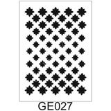 E Hobici Geometrik Desenler Stencil Şablon 21X30 GE-027 - Siyah