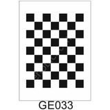 E Hobici Geometrik Desenler Stencil Şablon 21X30 GE-033 - Siyah
