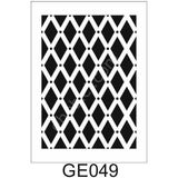 E Hobici Geometrik Desenler Stencil Şablon 21X30 GE-049 - Siyah