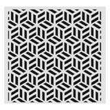 E Hobici Geometrik Desenler Stencil Şablon 25X25 GE-071 - Siyah