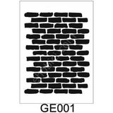 E Hobici Geometrik Desenler Stencil Şablon 25X35 GE-001 - Siyah