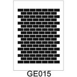 E Hobici Geometrik Desenler Stencil Şablon 35X50 GE-015 - Renkli