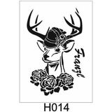 E Hobici H-014 Hayvan Temalı Desenler Stencil Şablon 21 x 30 cm